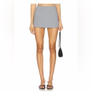 Revolve Amanda Uprichard Cooper Grey Skort skirt XS